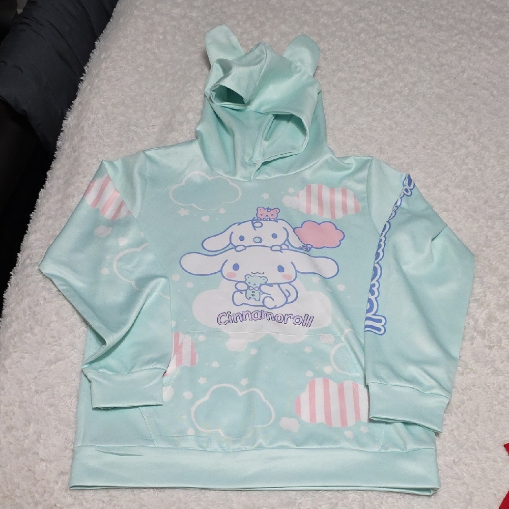 Mint Green Kids CINNAMOROLL Hoodie